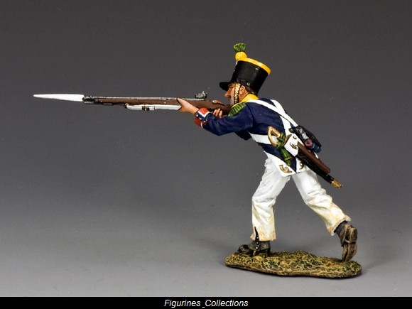 KING & COUNTRY AGE OF NAPOLEON NA281 FRENCH VOLTIGEUR ADVANCING RIFLE UP MIB 