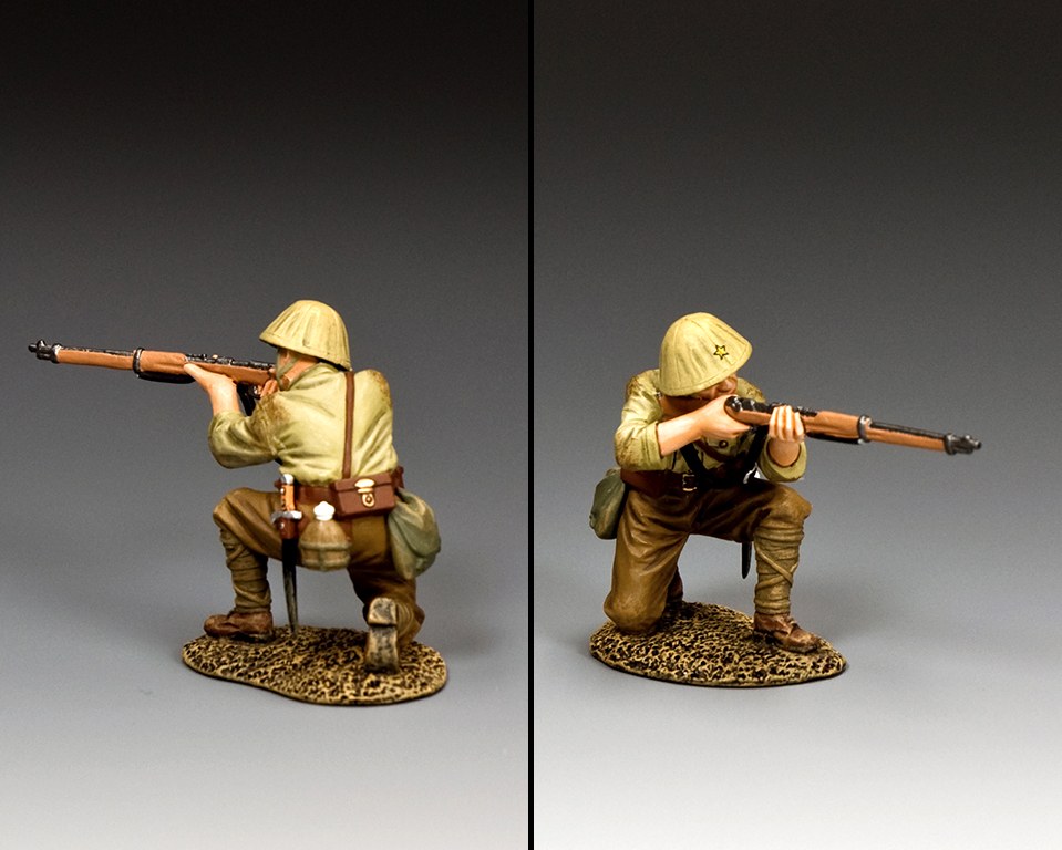 King & Country Soldiers JN054 Japanese Navy Sitting Firing Rifle for sale online 