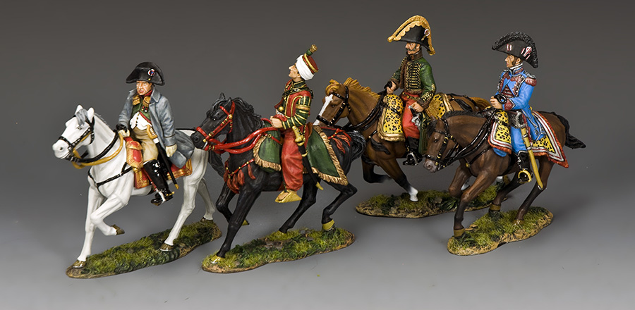 Starlux lead-premier empire-napoleon Bonaparte on horseback-lead soldier 