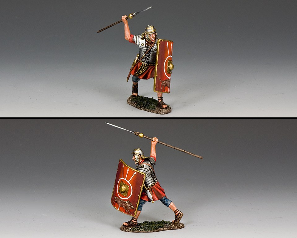 60mm painted soldier Starlux Roman Legionnaire Advancing with Pilum 