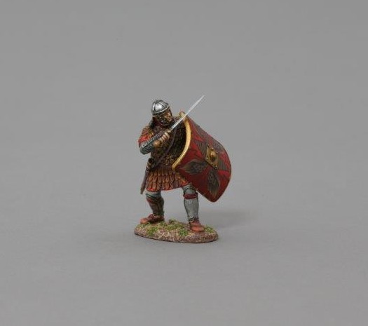 Thomas Gunn Roman ROM113C standing Roman with one eye wounded black shield 