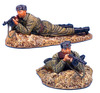 FL RUSSTAL007B Russian Infantry Laying with MP40 - Fur Hat