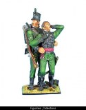 British 95th Rifles Corporal Helping Wounded Officer Vignette PRE ORDER 