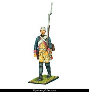 FL SYW008 Prussian 7th Line Infantry Regiment Musketeer Marching Bandaged Head