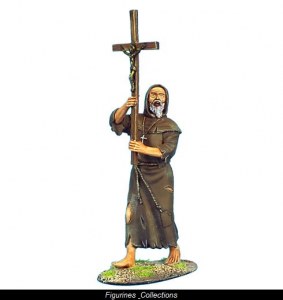 FL CRU063 Monk with Crucifix