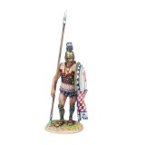 AG060 Greek Hoplite Standing with Dory and Shield Curtain 