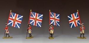BR104 4th Regiment of Foot Officer w/The King's Colour PRE ORDER