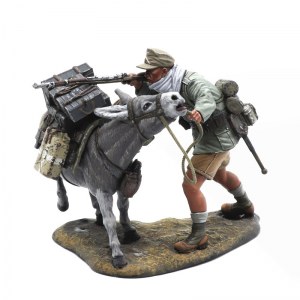 FL DAK047 Das Deutsche Afrika Korps Firing Over Donkey PRE ORDER