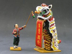 HK156M The Lion Dance Set RETIRED Without original box - reconditionned