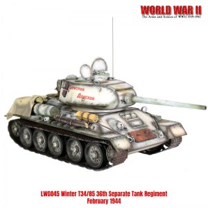  LWG046 Russian T34/85 Winter 36th Separate Tank Regt -  February 1944      