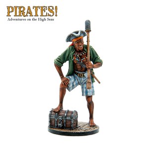 FL PIR012 Caribbean Pirate with Foot on Chest