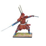 SAM040 Samurai Warrior Fighting with Dual Katana 