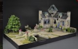 TOY SOLDIER SCANDINAVIA TOS185#2 French castle with bridge and river - Diorama
