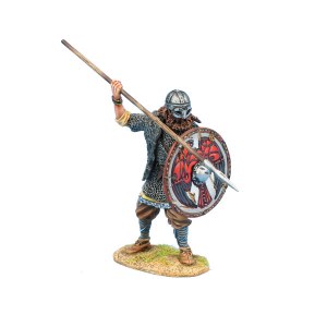 VIK019 Viking Warrior Shieldwall with Spear 