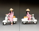 King & Country VN145 The Pink Lady Vespa Girl PRE ORDER