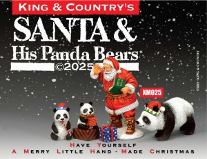 XM025 Santa & His Panda Bears 