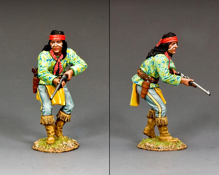 KING & COUNTRY THE REAL WEST TRW123 BUFFALO SOLDIER CROUCHING WITH CARBINE MIB 