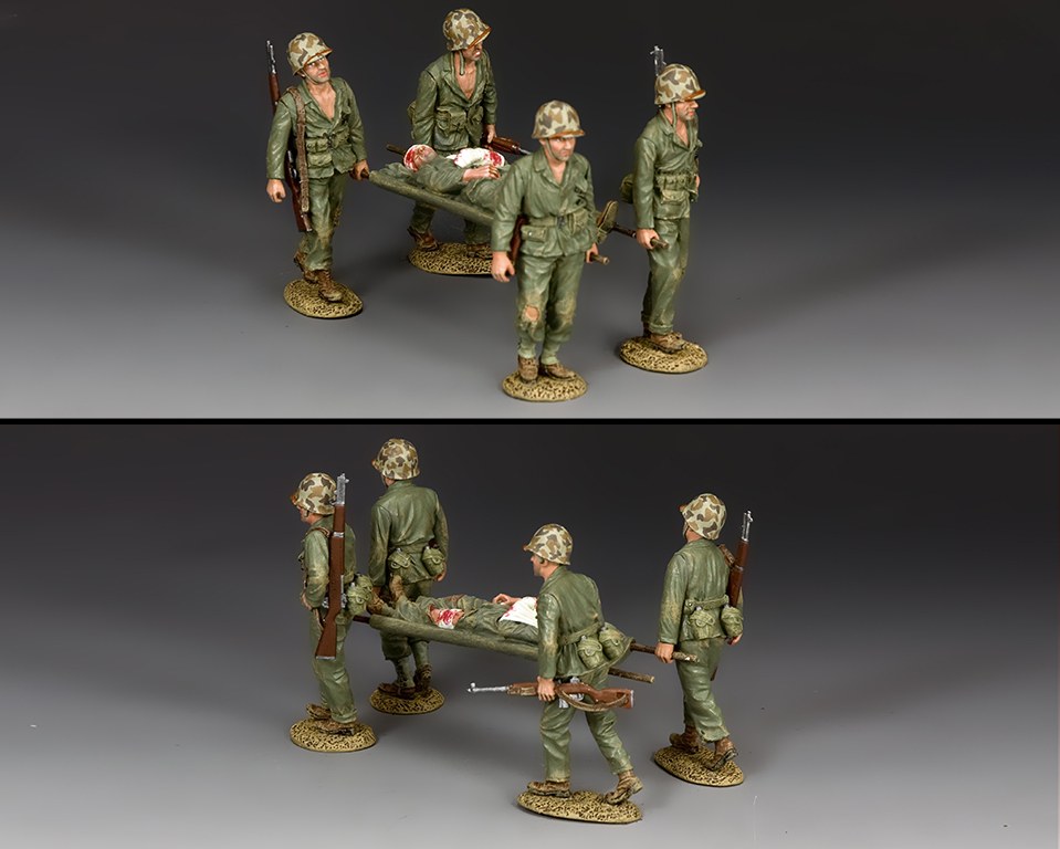 USMC041 USMC 75mm Pack Howitzer & Crew by King and Country 