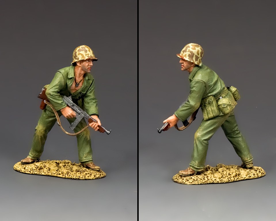 King & Country Soldiers USMC037 US Marine Corps Ready to Move for sale online 