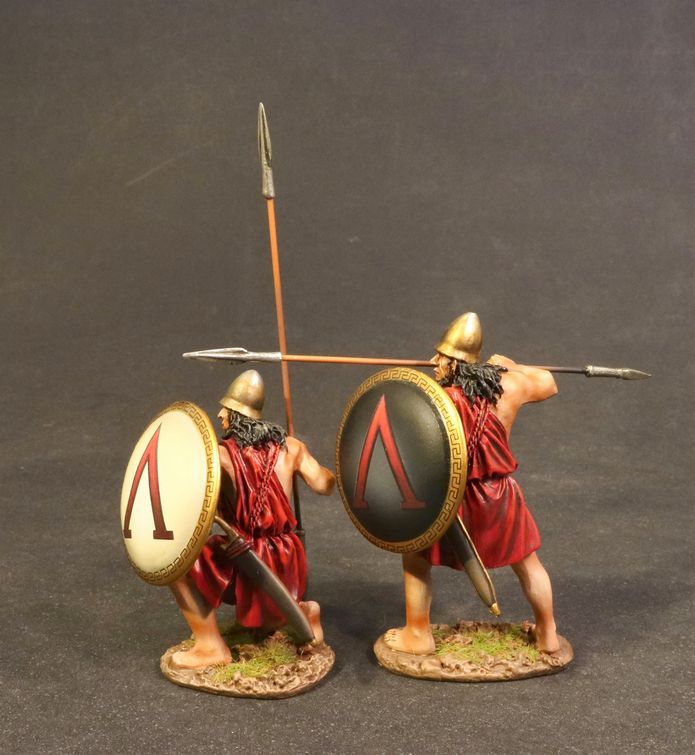 Set The East Of India Company ACG04 - 3 Soldats Grecs Antiques 54mm Phalanx