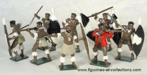 Zulus Married Regiments Toy Soldiers Set 402