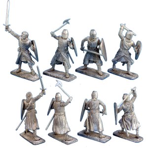 Crusader Knights with Hand Weapons