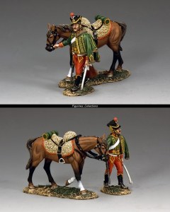 Hussard Walking w/Horse
