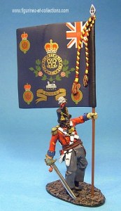 JJD BCH-09 Wounded Officer with Regimental Colours