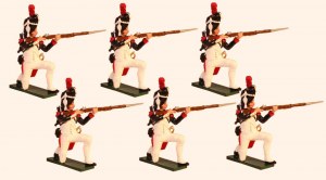 French Grenadiers of the Guard Kneeling Firing