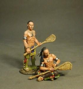 JJD WIM10 Woodland Indians, Lacrosse Players, Prepare. (2 pcs)