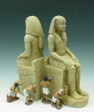  AE012 Pair of Pharaoh's statues RETIRE