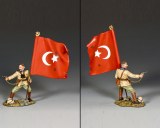 AL098 Turkish Officer w/ Flag 
