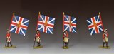 BR104 4th Regiment of Foot Officer w/The King's Colour PRE ORDER