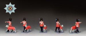 CE117 The Irish Guards Mascot 'Seamus' and Handler 