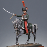 MM-CCEC - Kit à peindre - Chef d'escadron des chasseurs à cheval 1809