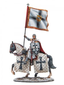 FL CRU136 Mounted Teutonic Knight with Standard PRE ORDER