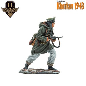 FL KHA005 Winter German Waffen SS Officer with MP40 