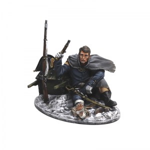 FL NAP0724 French Wounded Officer Resting on Caisson