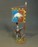 RYORK-04 The Retinue of King Richard III, Men At Arms With Battle Standard (3 pcs)